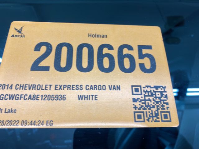 2014 CHEVROLET EXPRESS CARGO VAN 1GCWGFCA8E1205936