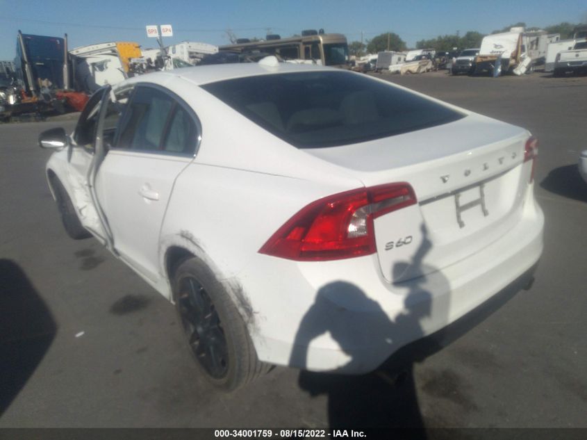 2013 VOLVO S60 T5 YV1612FS1D1214212