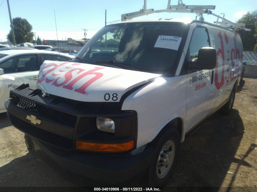 2015 CHEVROLET EXPRESS CARGO VAN 1GCWGFCF2F1187432