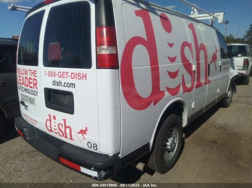 2015 CHEVROLET EXPRESS CARGO VAN 1GCWGFCF2F1187432
