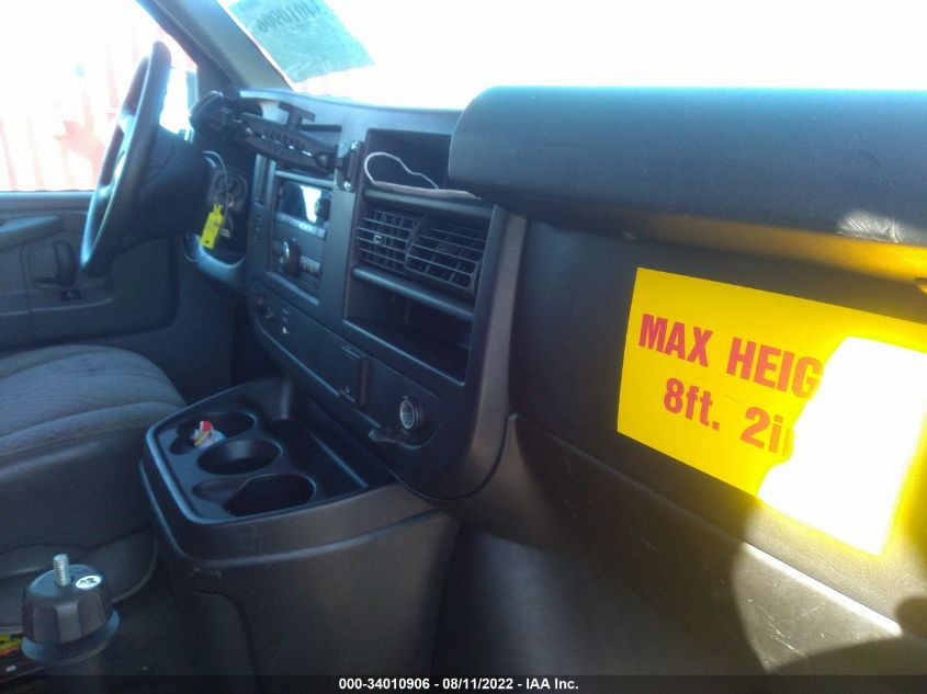 2015 CHEVROLET EXPRESS CARGO VAN 1GCWGFCF2F1187432