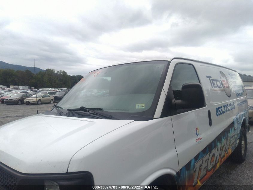 2015 CHEVROLET EXPRESS CARGO VAN 1GCWGFCF1F1144765