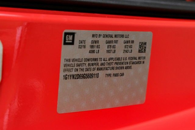 2016 CHEVROLET CORVETTE Z06 1LZ 1G1YN2D69G5609110