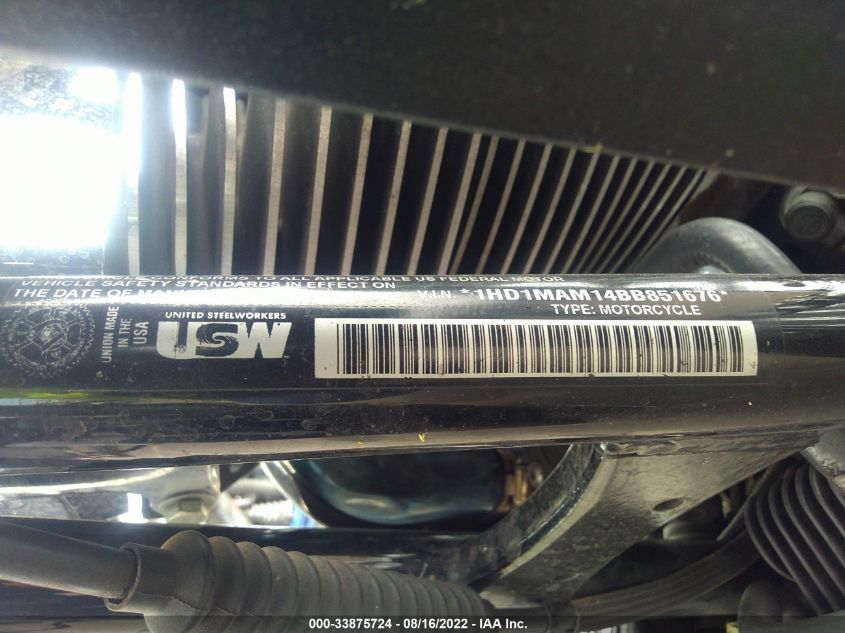2011 HARLEY-DAVIDSON FLHTCUTG 1HD1MAM14BB851676