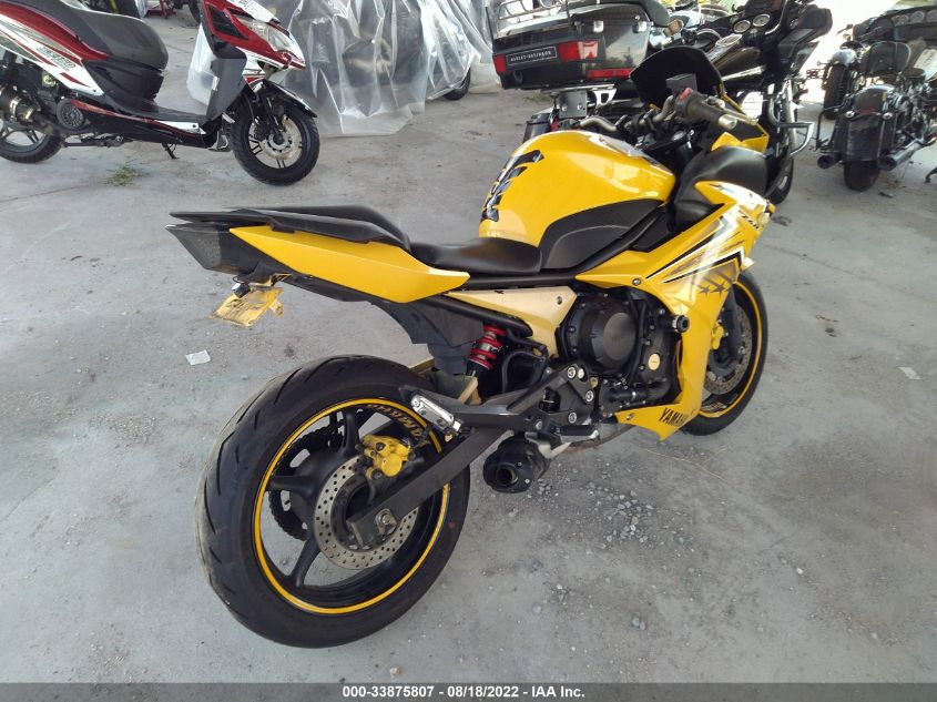 2009 YAMAHA FZ6 R JYARJ18E29A004547