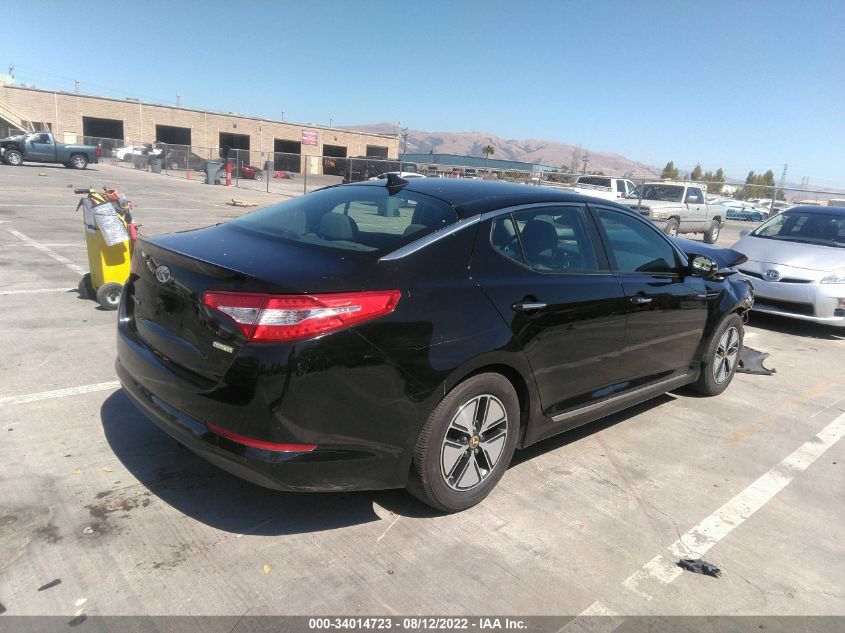 2013 KIA OPTIMA HYBRID LX KNAGM4AD7D5061279
