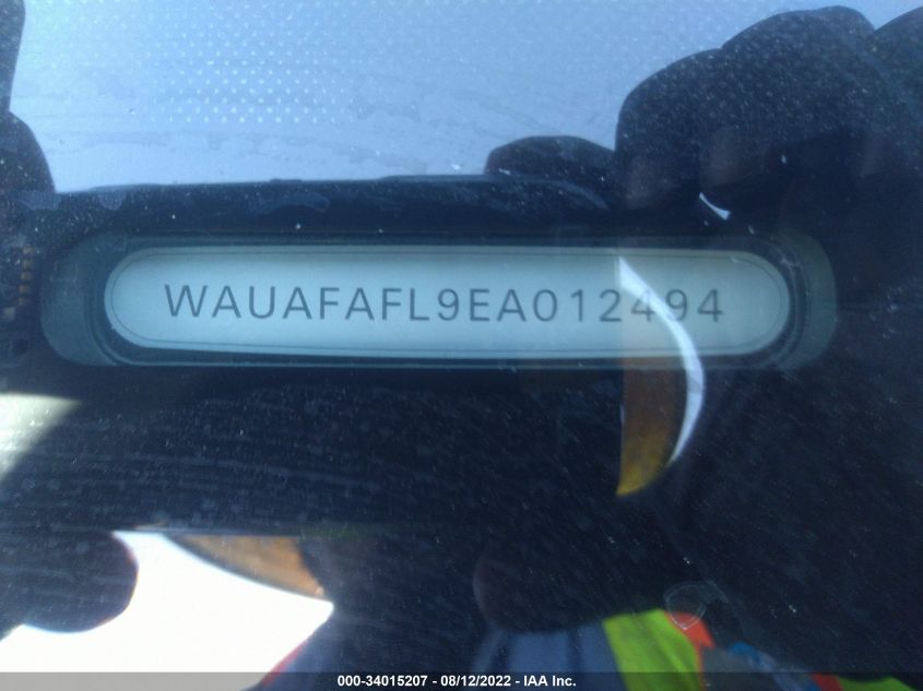 2014 AUDI A4 PREMIUM WAUAFAFL9EA012494