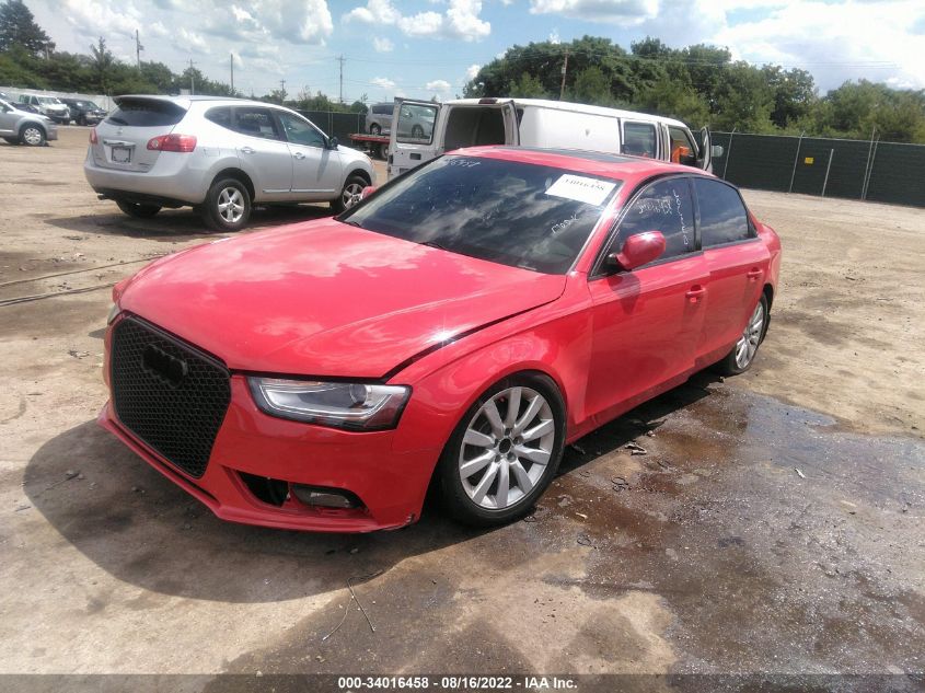 2013 AUDI A4 PREMIUM WAUAFAFLXDN036858