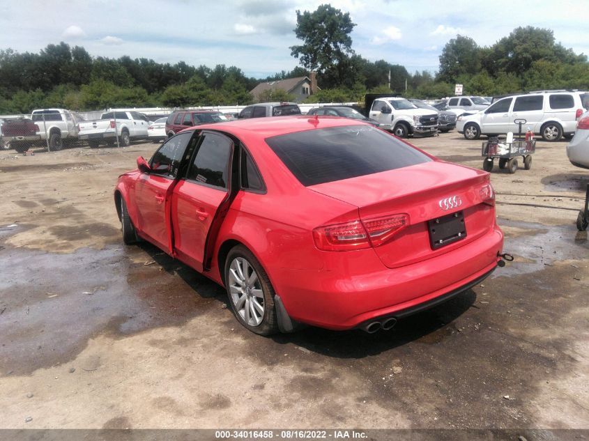 2013 AUDI A4 PREMIUM WAUAFAFLXDN036858