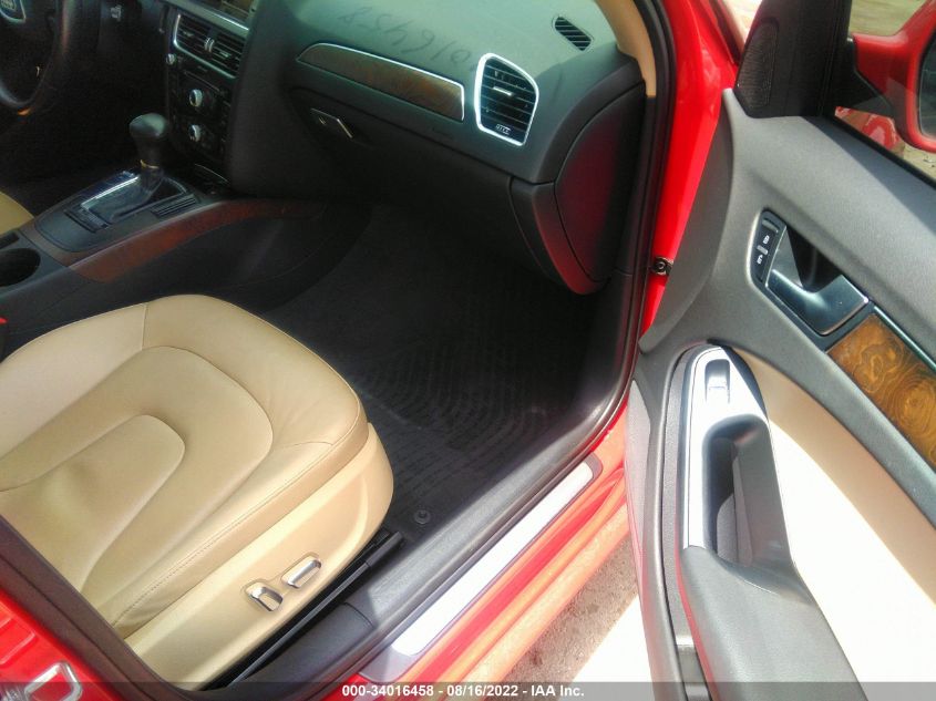 2013 AUDI A4 PREMIUM WAUAFAFLXDN036858