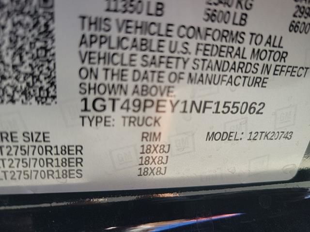 2022 GMC SIERRA 2500HD AT4 1GT49PEY1NF155062