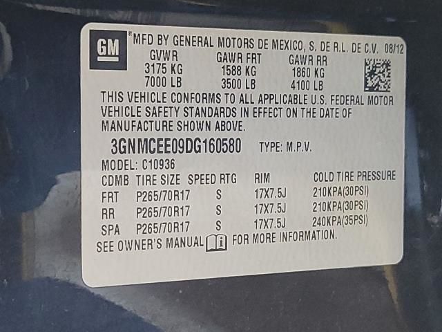 2013 CHEVROLET AVALANCHE LS 3GNMCEE09DG160580