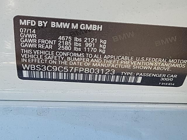 2015 BMW M3 WBS3C9C57FP803123