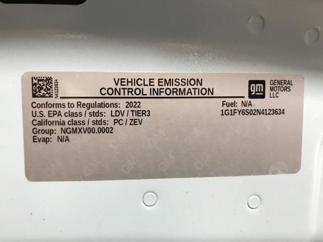 2022 CHEVROLET BOLT EUV LT 1G1FY6S02N4123634