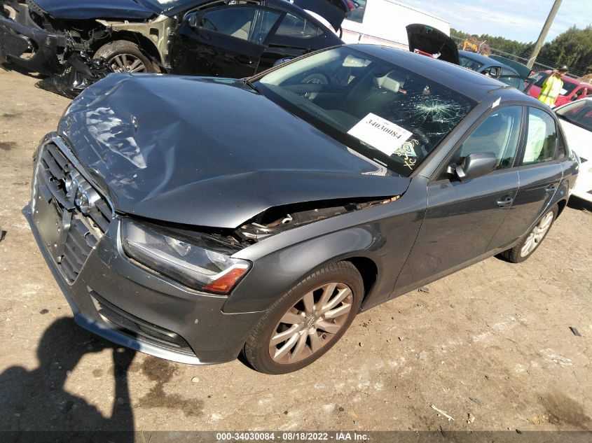 2014 AUDI A4 PREMIUM WAUBFAFL3EN026825