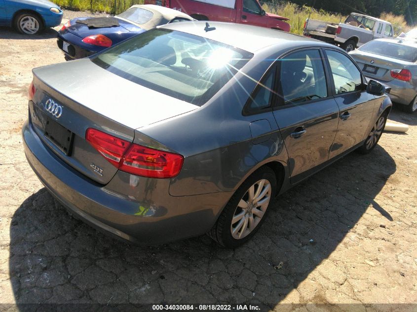 2014 AUDI A4 PREMIUM WAUBFAFL3EN026825