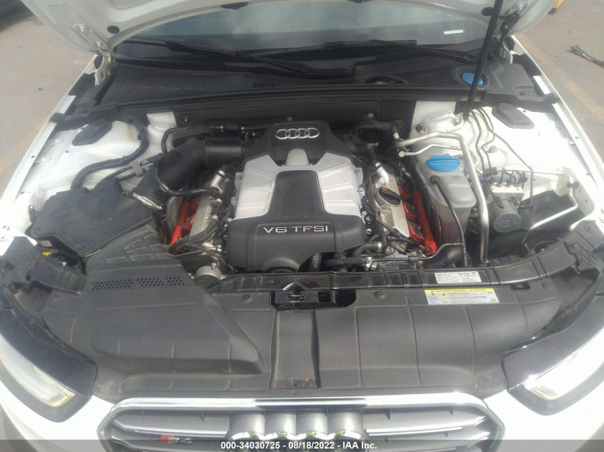 2013 AUDI S4 PRESTIGE WAUKGAFL0DA061454