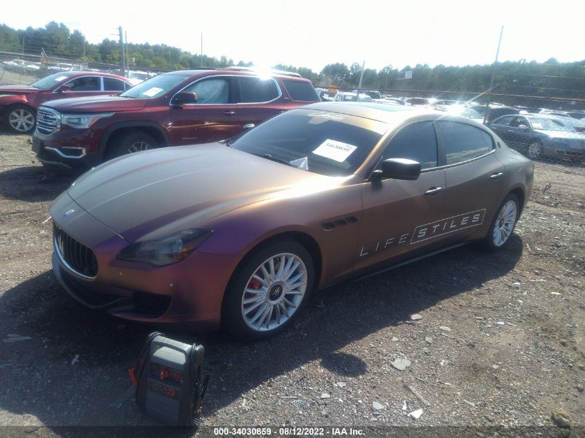 2014 MASERATI QUATTROPORTE S Q4 ZAM56RRA0E1077422