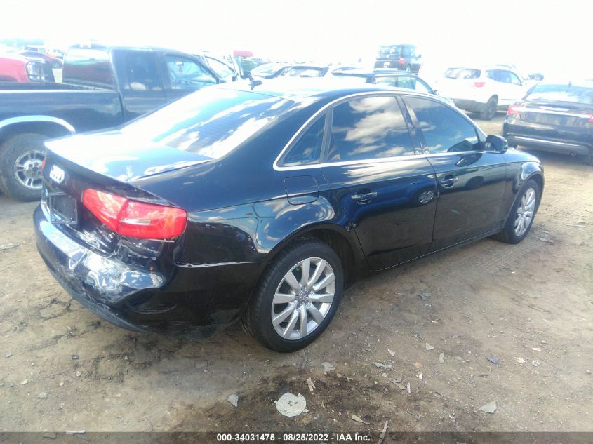 2013 AUDI A4 PREMIUM WAUBFAFL2DA068019