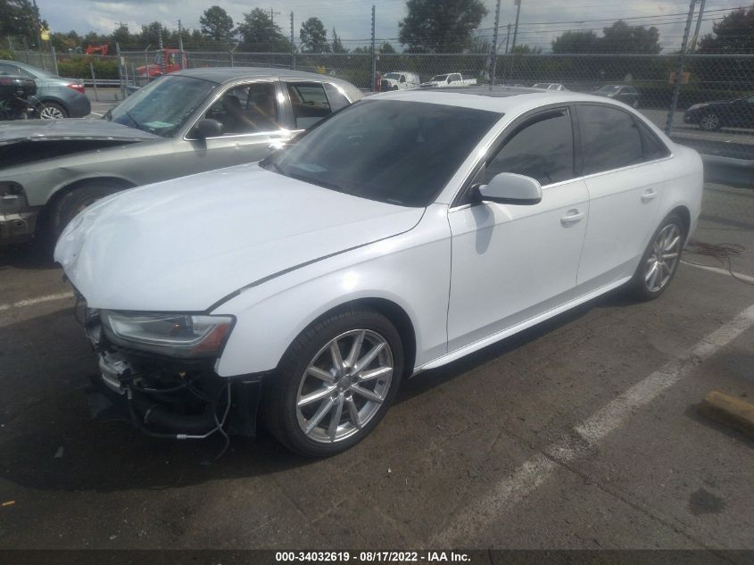 2014 AUDI A4 PREMIUM PLUS WAUFFAFLXEA128194