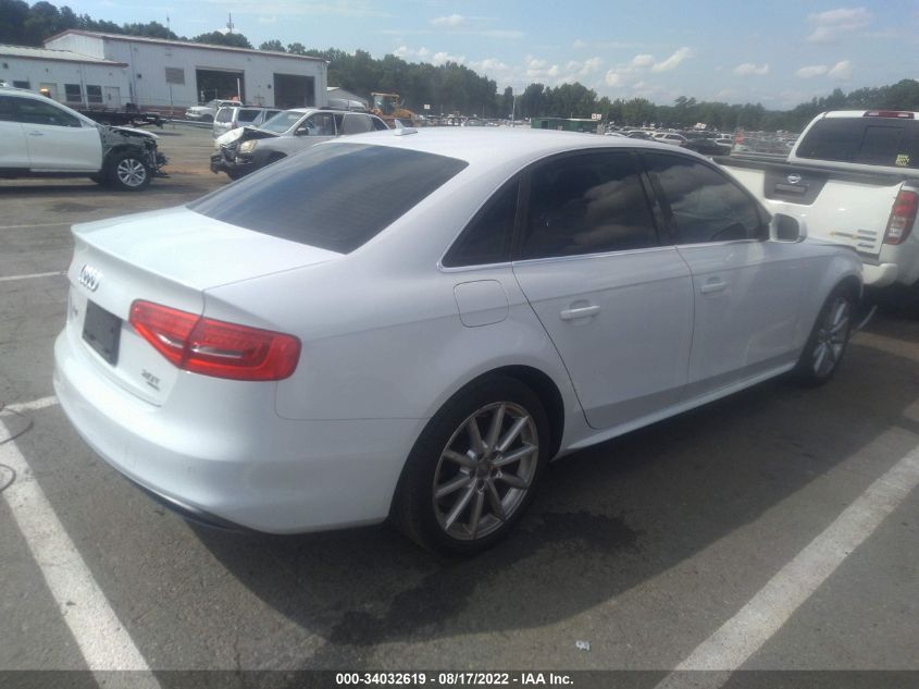 2014 AUDI A4 PREMIUM PLUS WAUFFAFLXEA128194