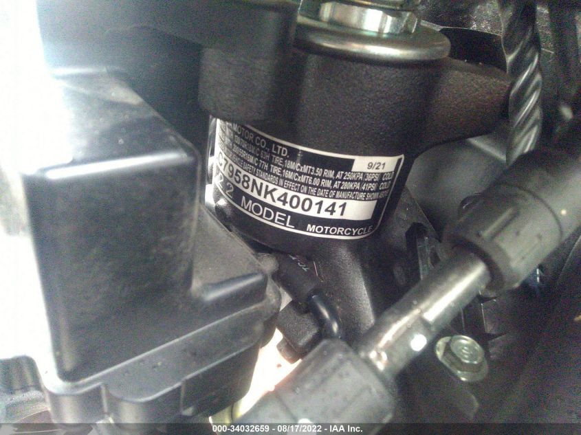 2022 HONDA GL1800 D JH2SC7958NK400141
