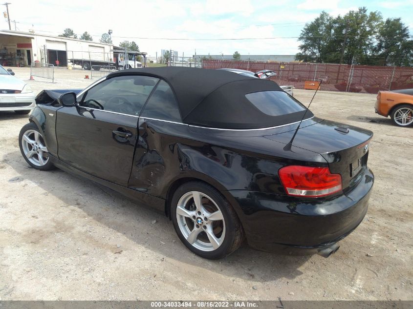 2013 BMW 1 SERIES 128I WBAUL7C58DVU09023