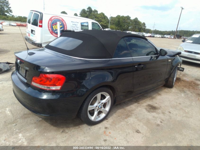 2013 BMW 1 SERIES 128I WBAUL7C58DVU09023