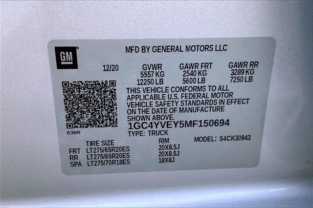 2021 CHEVROLET SILVERADO 3500HD HIGH COUNTRY 1GC4YVEY5MF150694