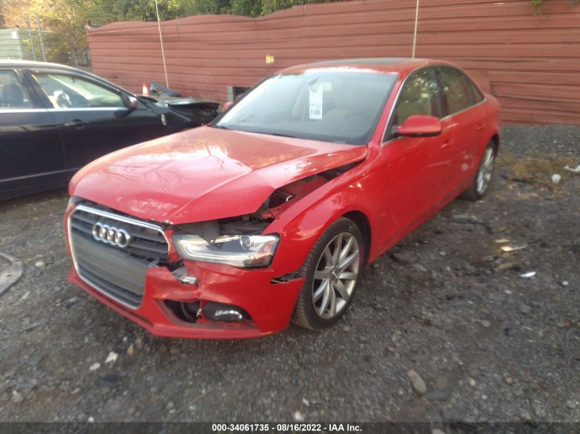 2013 AUDI A4 PREMIUM PLUS WAUFFAFL9DA174422