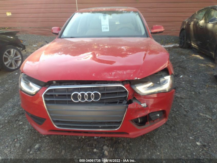 2013 AUDI A4 PREMIUM PLUS WAUFFAFL9DA174422