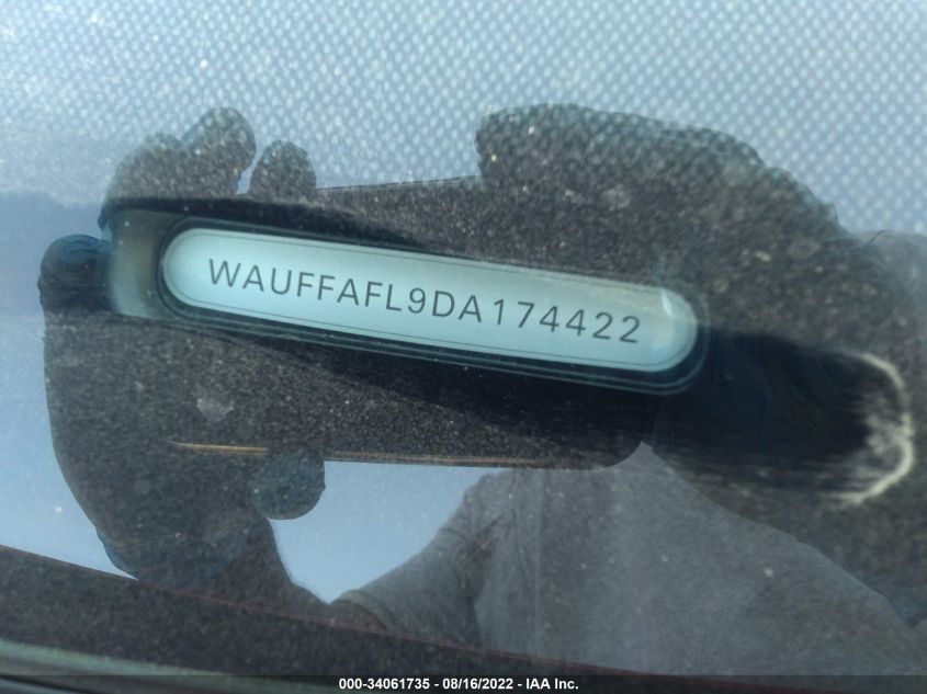 2013 AUDI A4 PREMIUM PLUS WAUFFAFL9DA174422