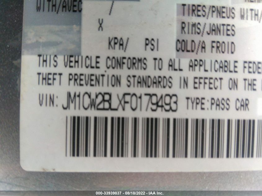 2015 MAZDA MAZDA5 SPORT JM1CW2BLXF0179493