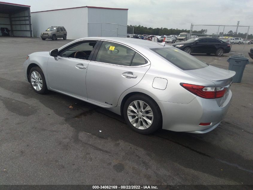 2013 LEXUS ES 300H HYBRID JTHBW1GG7D2028578