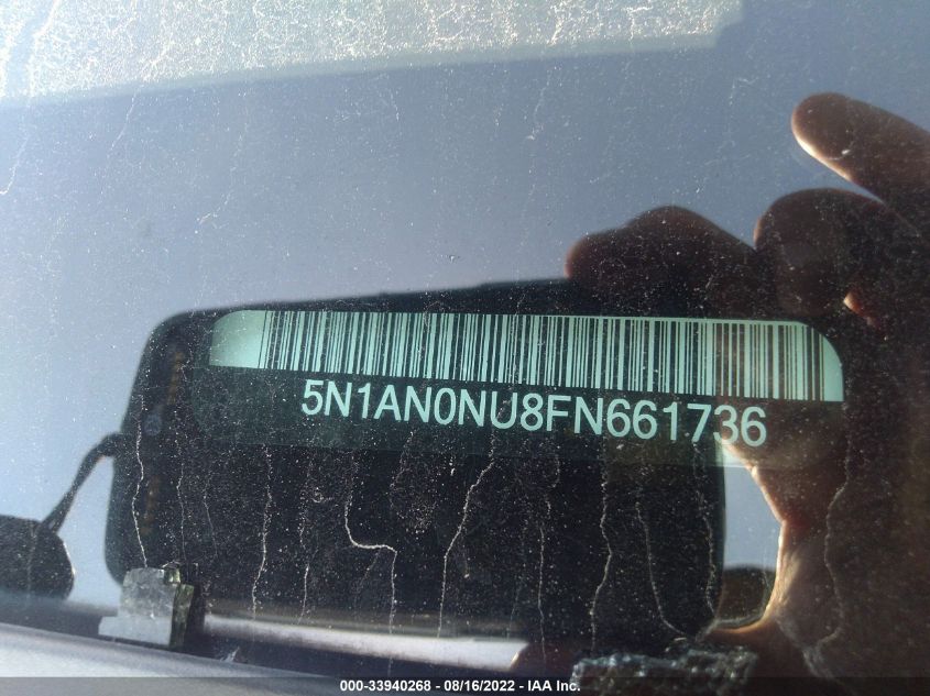 2015 NISSAN XTERRA S 5N1AN0NU8FN661736