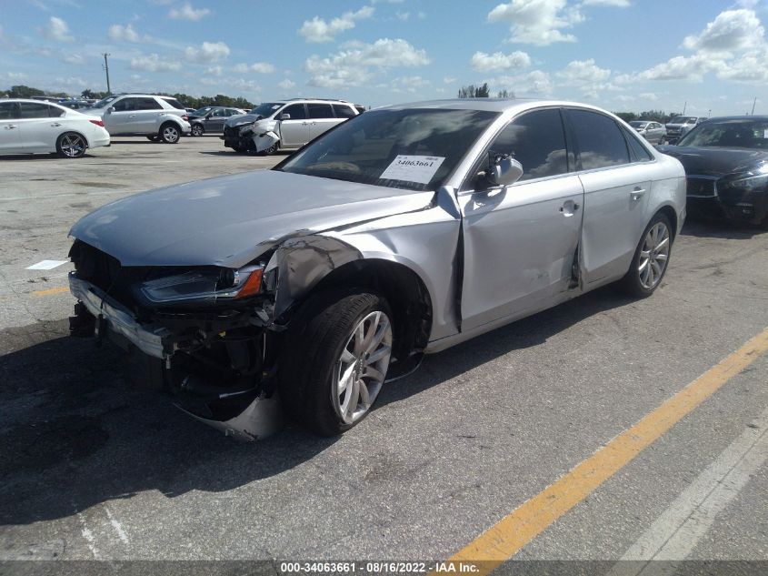 2013 AUDI A4 PREMIUM PLUS WAUFFAFL8DN026898