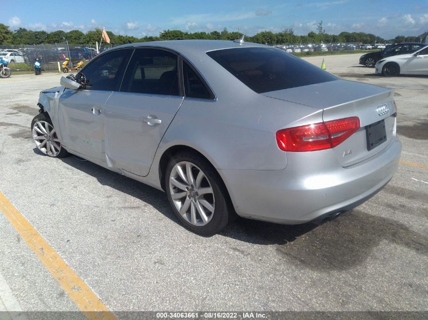 2013 AUDI A4 PREMIUM PLUS WAUFFAFL8DN026898