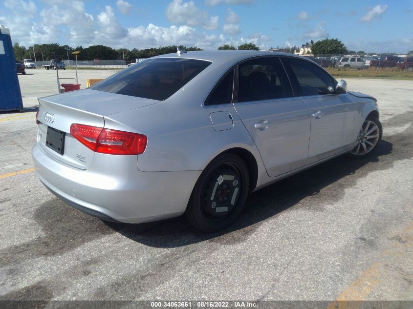 2013 AUDI A4 PREMIUM PLUS WAUFFAFL8DN026898