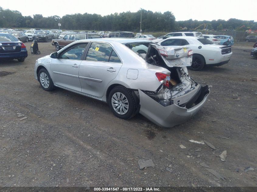 2013 TOYOTA CAMRY HYBRID LE/XLE 4T1BD1FK1DU083377