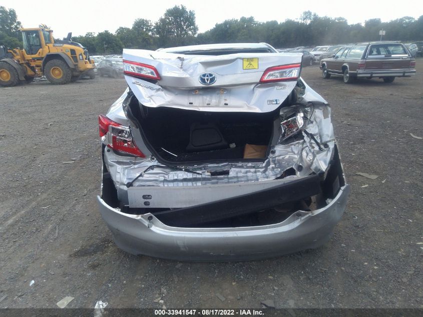 2013 TOYOTA CAMRY HYBRID LE/XLE 4T1BD1FK1DU083377
