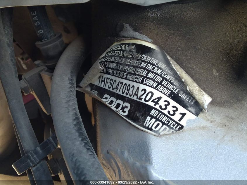 2003 HONDA GL1800 1HFSC47093A204331
