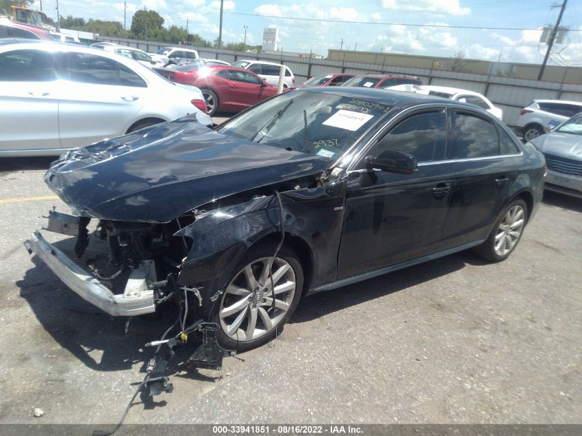 2014 AUDI A4 PREMIUM WAUAFAFLXEN002937