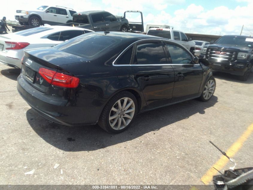 2014 AUDI A4 PREMIUM WAUAFAFLXEN002937