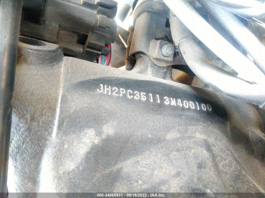 2003 HONDA CBR600 F4 JH2PC35113M400100