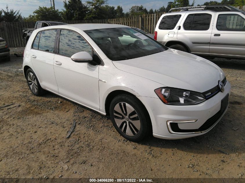 2016 VOLKSWAGEN E-GOLF SE WVWKP7AUXGW913080