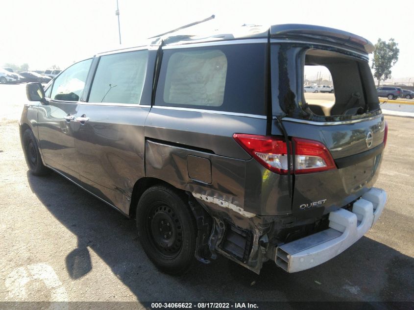 2015 NISSAN QUEST S JN8AE2KP6F9133849