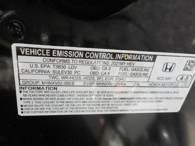 2021 HONDA ACCORD HYBRID 1HGCV3F15MA017720