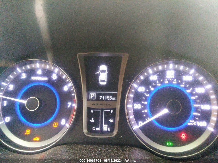 2013 HYUNDAI AZERA KMHFH4JG5DA230330