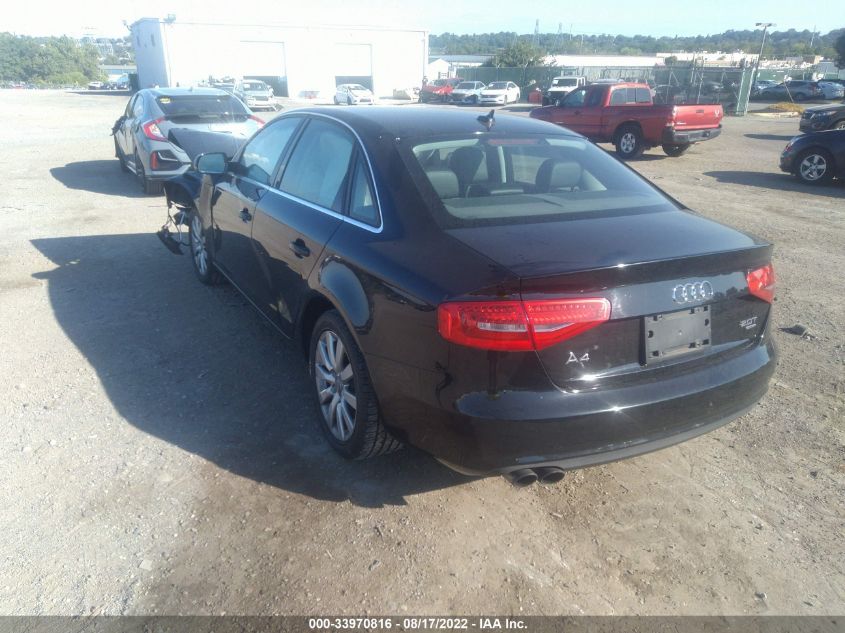 2013 AUDI A4 PREMIUM WAUBFAFL5DN041034