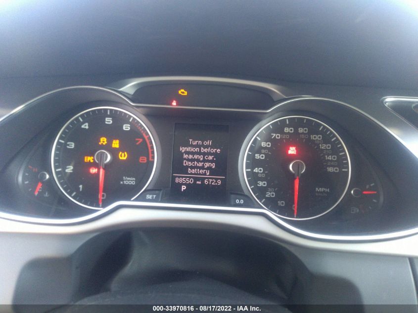 2013 AUDI A4 PREMIUM WAUBFAFL5DN041034